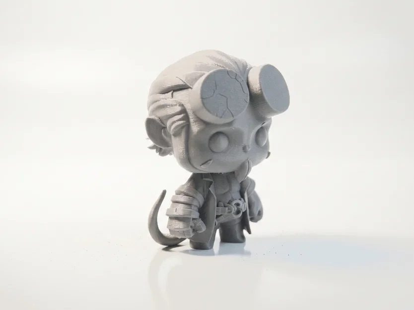 Figurine Hellboy Chibi Dễ Thương – Mẫu 3D In Được - Image 1