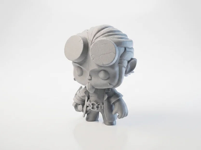 Figurine Hellboy Chibi Dễ Thương – Mẫu 3D In Được - Image 2