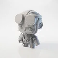 Figurine Hellboy Chibi Dễ Thương – Mẫu 3D In Được - Thumbnail 2