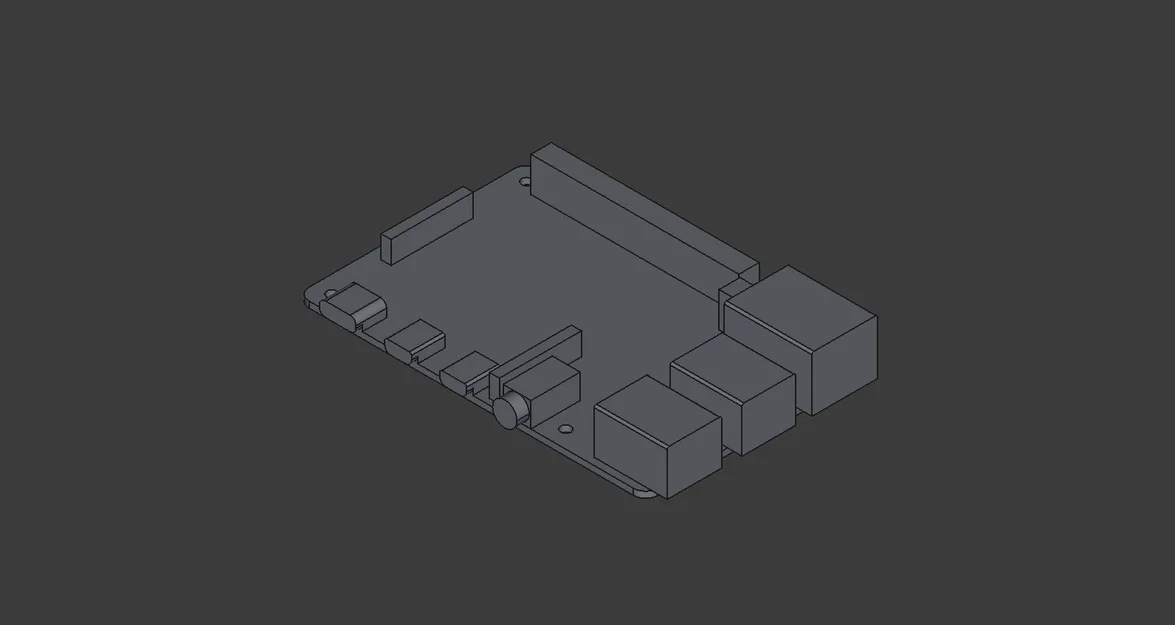 Mô hình 3D Raspberry Pi 4 Model B: Thiết kế chuẩn xác cho DIY - Image 1