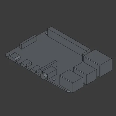 Mô hình 3D Raspberry Pi 4 Model B: Thiết kế chuẩn xác cho DIY