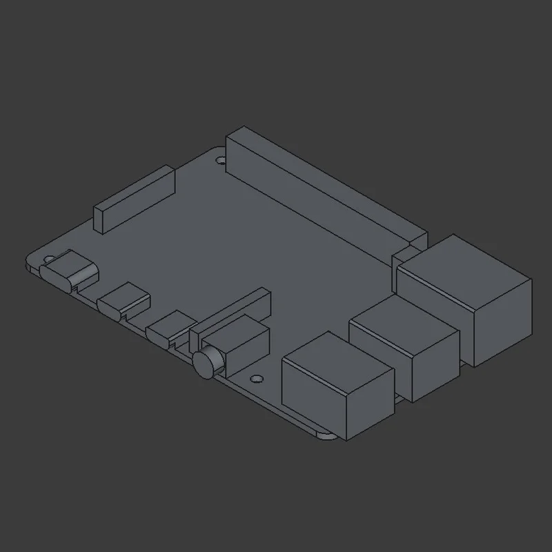 Mô hình 3D Raspberry Pi 4 Model B: Thiết kế chuẩn xác cho DIY