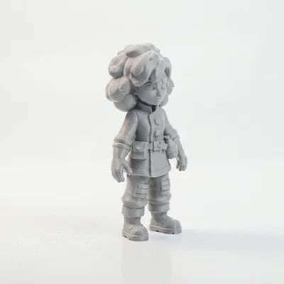 Tượng Chibi Cô Nàng Du Lịch Dễ Thương – 3D Printable