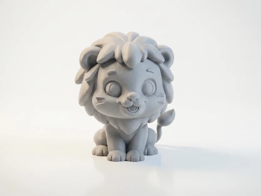 Tượng Sư Tử Chibi Dễ Thương – Mô Hình 3D Printable - Image 1