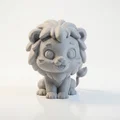 Tượng Sư Tử Chibi Dễ Thương – Mô Hình 3D Printable - Thumbnail 1