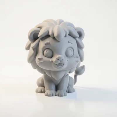 Tượng Sư Tử Chibi Dễ Thương – Mô Hình 3D Printable
