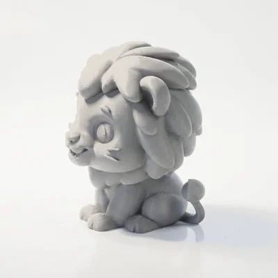 Tượng Sư Tử Chibi Dễ Thương – Mô Hình 3D Printable