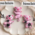 Heo Con Flexi Đuôi Bông Dễ Thương – Đồ Chơi Articulated & Móc Khóa - Thumbnail 2