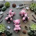 Heo Con Flexi Đuôi Bông Dễ Thương – Đồ Chơi Articulated & Móc Khóa - Thumbnail 10