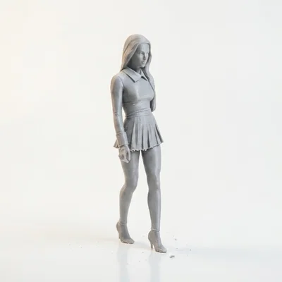 Tượng Cô Gái Chibi Outfit Dễ Thương – Mẫu 3D Printable