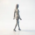 Tượng Cô Gái Chibi Outfit Dễ Thương – Mẫu 3D Printable - Thumbnail 3