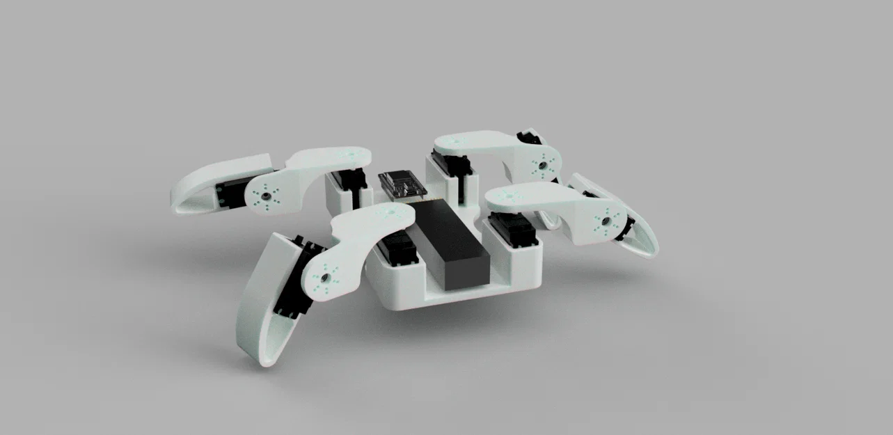 Mô hình robot bốn chân Sleipnir in 3D linh hoạt cho Servo MG995 - Image 1
