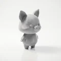 Tượng Heo Chibi Dễ Thương – Cute Piggy Figurine 3D Printable (STL) - Thumbnail 2