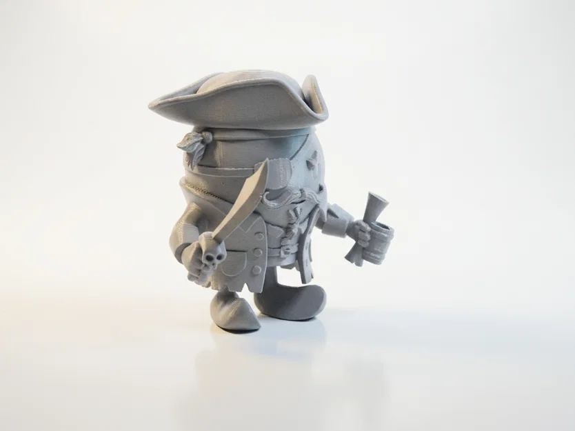 Tượng Cướp Biển Chibi Dễ Thương – Model 3D In Được - Image 1