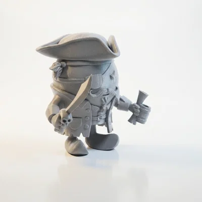 Tượng Cướp Biển Chibi Dễ Thương – Model 3D In Được
