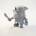 Tượng Cướp Biển Chibi Dễ Thương – Model 3D In Được - Thumbnail 3