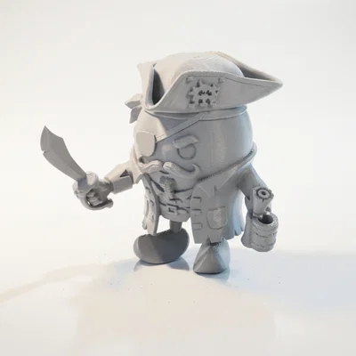 Tượng Cướp Biển Chibi Dễ Thương – Model 3D In Được