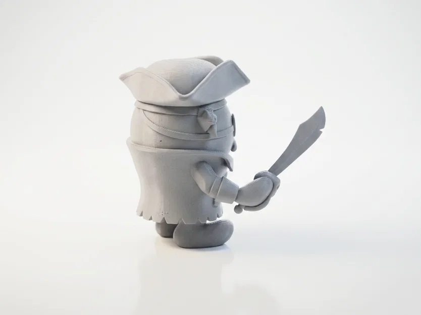 Tượng Cướp Biển Chibi Dễ Thương – Model 3D In Được - Image 4