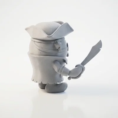 Tượng Cướp Biển Chibi Dễ Thương – Model 3D In Được
