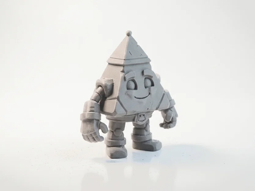 Robot Chibi Pyramid Bot Siêu Dễ Thương – Mô Hình 3D In Được - Image 1