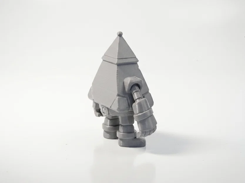 Robot Chibi Pyramid Bot Siêu Dễ Thương – Mô Hình 3D In Được - Image 2