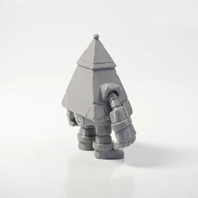 Robot Chibi Pyramid Bot Siêu Dễ Thương – Mô Hình 3D In Được