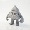 Robot Chibi Pyramid Bot Siêu Dễ Thương – Mô Hình 3D In Được - Thumbnail 3