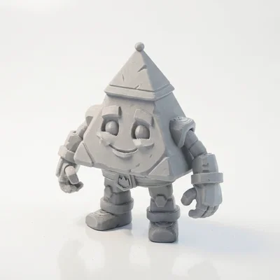 Robot Chibi Pyramid Bot Siêu Dễ Thương – Mô Hình 3D In Được