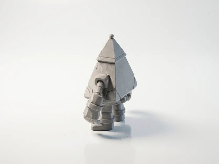 Robot Chibi Pyramid Bot Siêu Dễ Thương – Mô Hình 3D In Được - Image 4