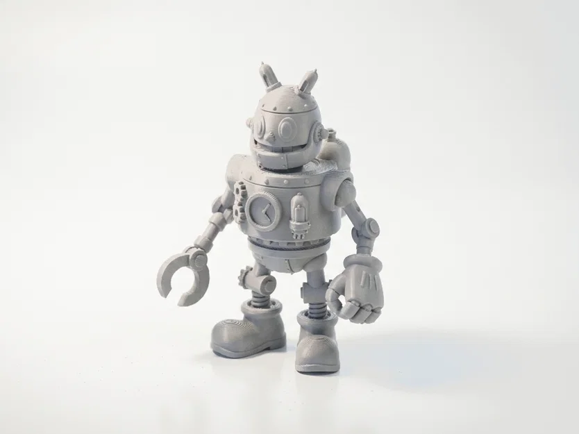 Tượng Robot Chibi Dễ Thương Trang Trí Bàn – 3D Printable - Image 1