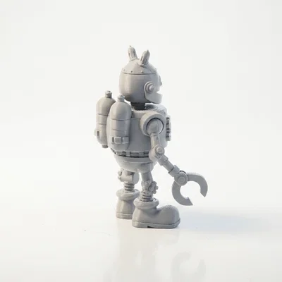 Tượng Robot Chibi Dễ Thương Trang Trí Bàn – 3D Printable