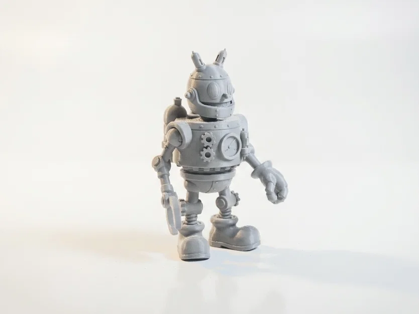 Tượng Robot Chibi Dễ Thương Trang Trí Bàn – 3D Printable - Image 3
