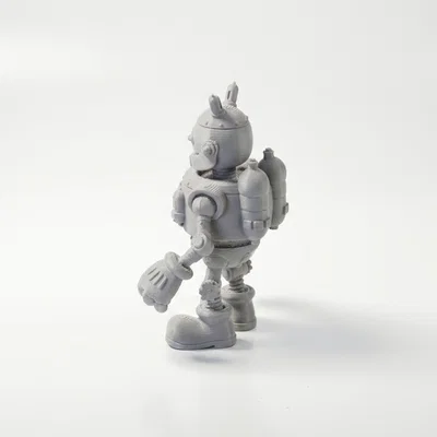 Tượng Robot Chibi Dễ Thương Trang Trí Bàn – 3D Printable