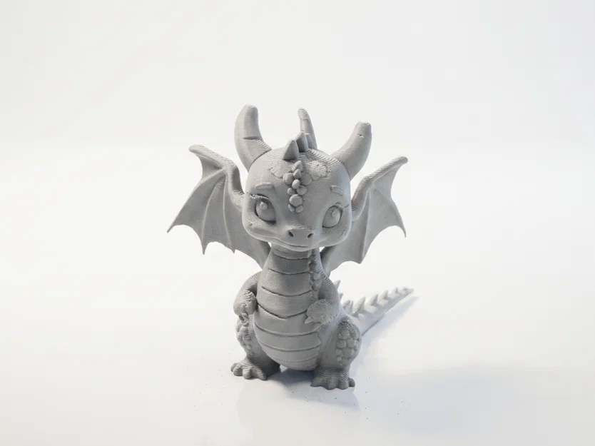 Tượng Rồng Cute Chibi Fantasy – Mẫu 3D Printable - Image 1