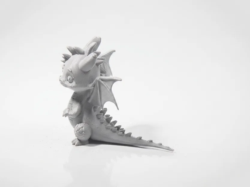 Tượng Rồng Cute Chibi Fantasy – Mẫu 3D Printable - Image 2