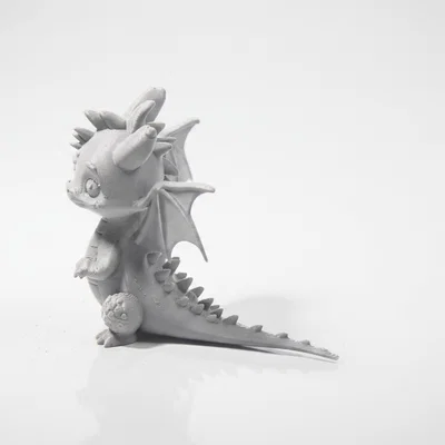 Tượng Rồng Cute Chibi Fantasy – Mẫu 3D Printable