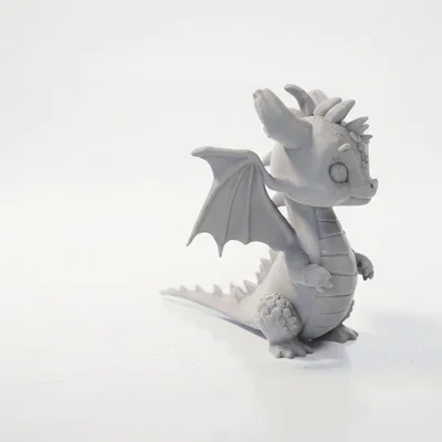 Tượng Rồng Cute Chibi Fantasy – Mẫu 3D Printable