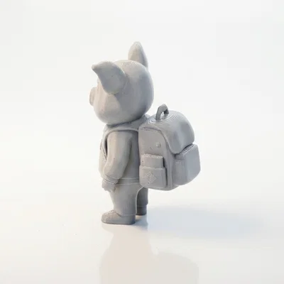 Tượng Heo Học Sinh Chibi Dễ Thương - Mẫu 3D Printable