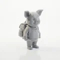 Tượng Heo Học Sinh Chibi Dễ Thương - Mẫu 3D Printable - Thumbnail 3