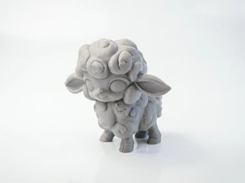 Tượng Cừu Chibi Dễ Thương – Mô Hình Animal 3D Printable (STL) - Image 1