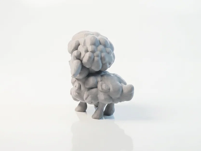 Tượng Cừu Chibi Dễ Thương – Mô Hình Animal 3D Printable (STL) - Image 2