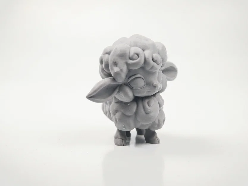 Tượng Cừu Chibi Dễ Thương – Mô Hình Animal 3D Printable (STL) - Image 3