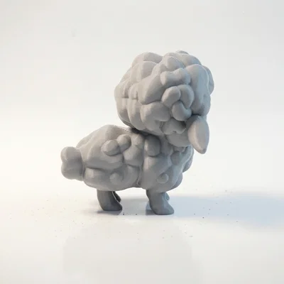 Tượng Cừu Chibi Dễ Thương – Mô Hình Animal 3D Printable (STL)
