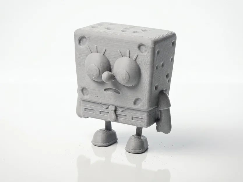 Mô Hình 3D In Được SpongeBob Chibi Cute (STL Figurine) - Image 1