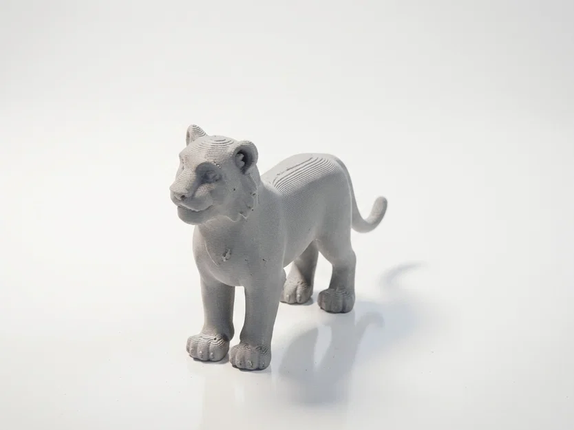 Tượng Hổ Chibi Dễ Thương – Mẫu Figurine Animal 3D Có Thể In - Image 1