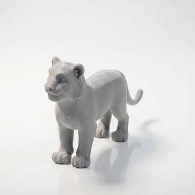 Tượng Hổ Chibi Dễ Thương – Mẫu Figurine Animal 3D Có Thể In