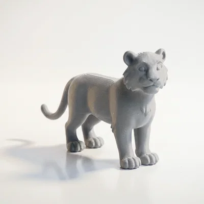 Tượng Hổ Chibi Dễ Thương – Mẫu Figurine Animal 3D Có Thể In