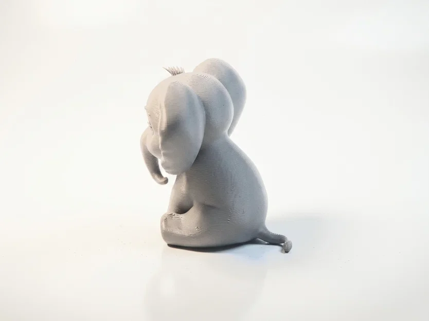 Tượng Voi Bông Chibi Dễ Thương 3D Printable (STL) - Image 2