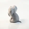 Tượng Voi Bông Chibi Dễ Thương 3D Printable (STL) - Thumbnail 2