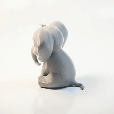 Tượng Voi Bông Chibi Dễ Thương 3D Printable (STL)